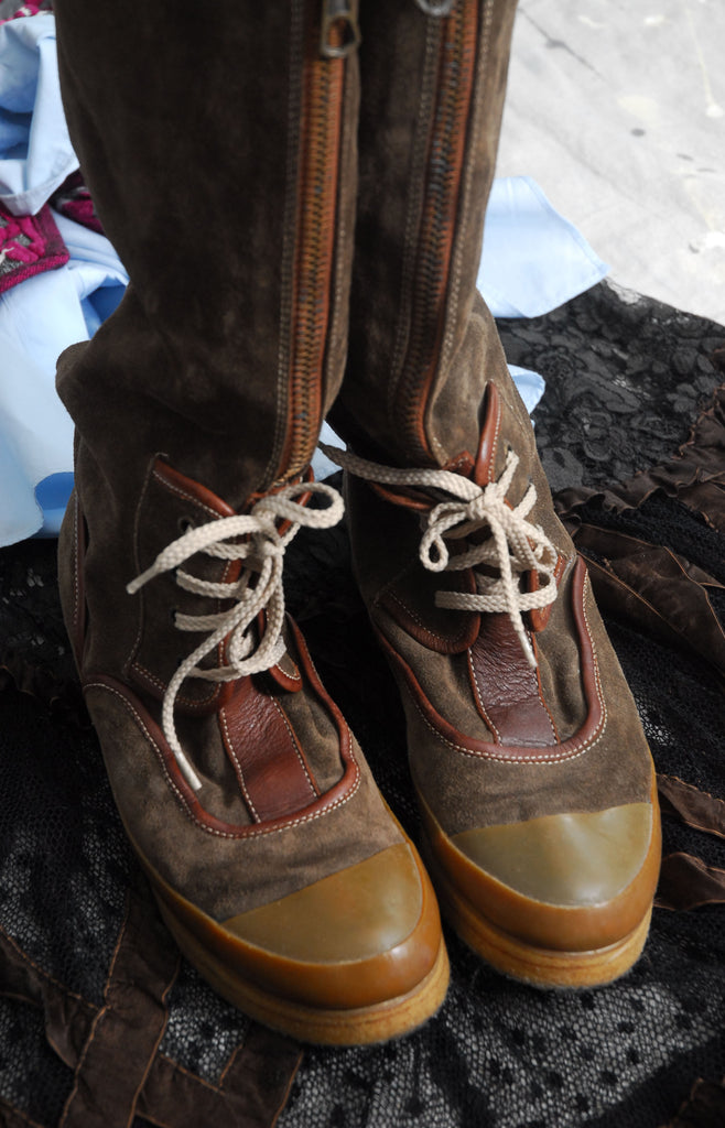 Chloé Suede & Leather Boots