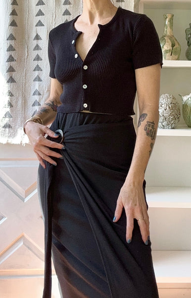 1990's Easy Cropped Knit Top