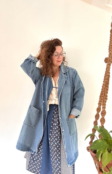 1990s Perfect Denim Duster
