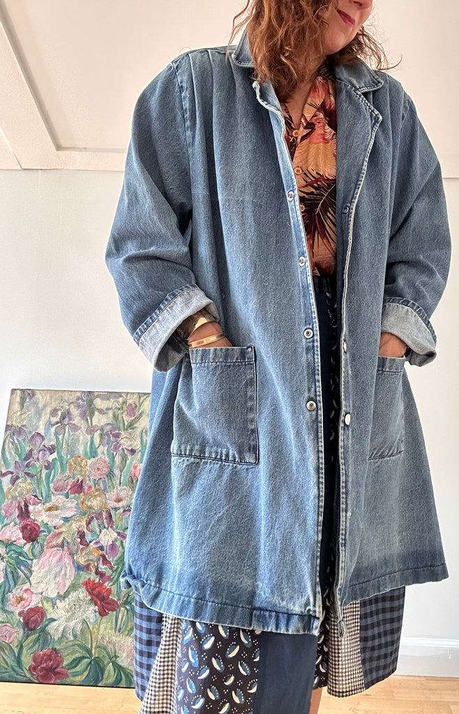 1990s Perfect Denim Duster