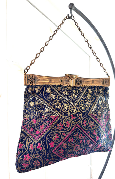 1920's Brocade Chain Purse