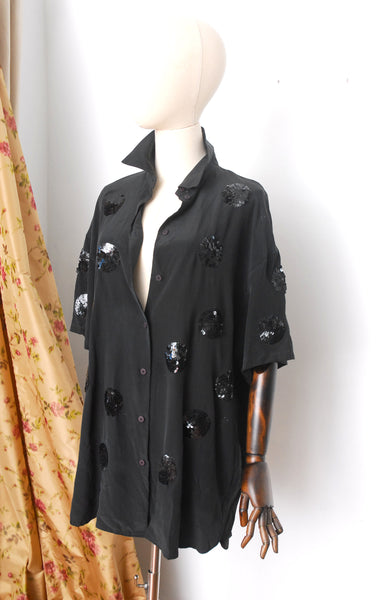 1991 Silk Polka Dot Blouse