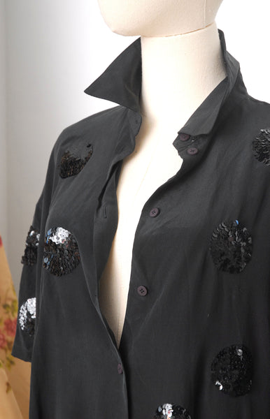 1991 Silk Polka Dot Blouse