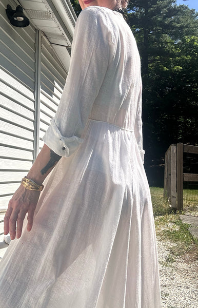 1910s Edwardian Cotton Lawn Dress