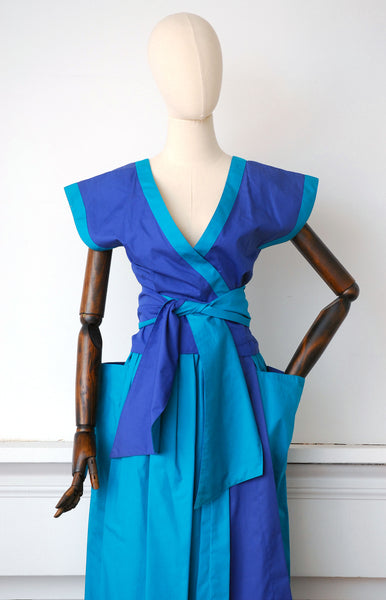 ESCADA Skirt + Wrap Blouse, never worn w/ tags / 1980s