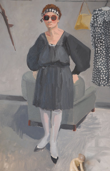 Dress With Attitude Painting / c. 1980s
