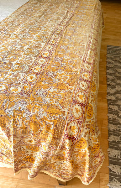 Ganesha Indian Cotton Textile  / c.1970s