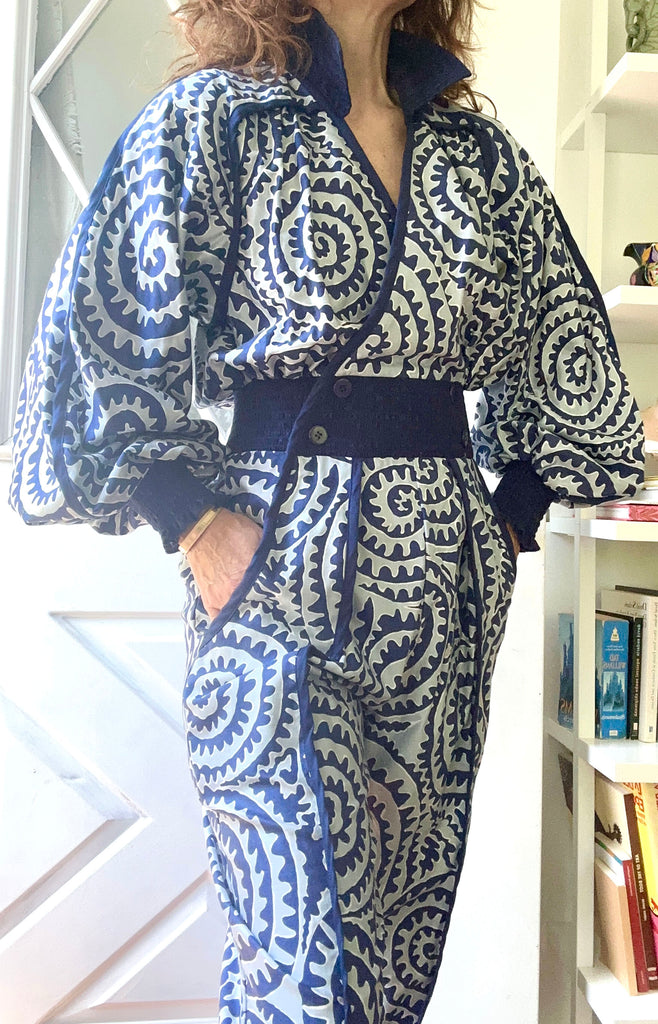 1980's Jeanne MARC Cotton Jumpsuit