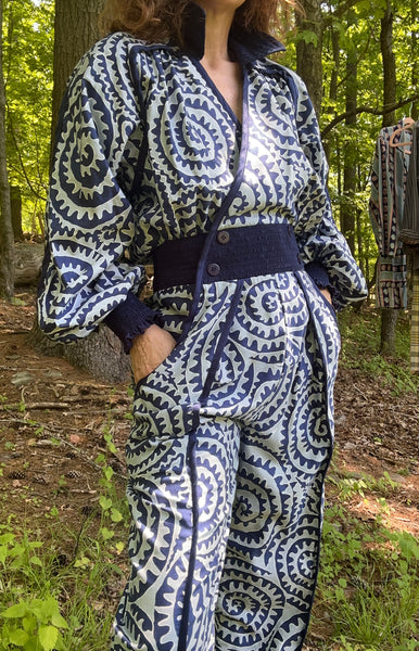 1980's Jeanne MARC Cotton Jumpsuit