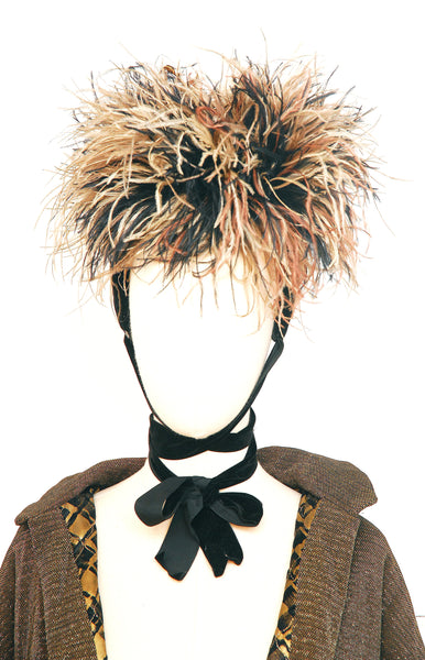KŌKIN Feathered Headband / 1980s-90s