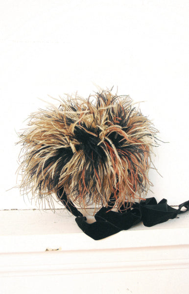 KŌKIN Feathered Headband / 1980s-90s