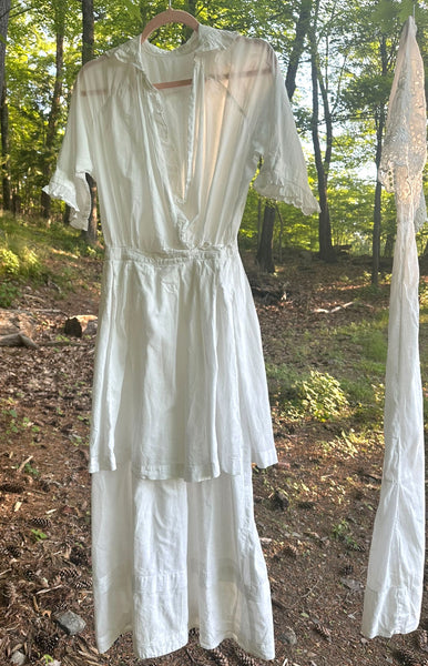 Antique Picnic Dress / 1910s