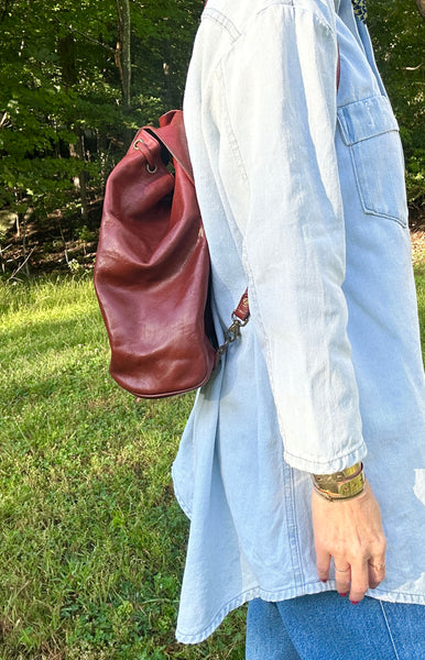 French Leather Backpack