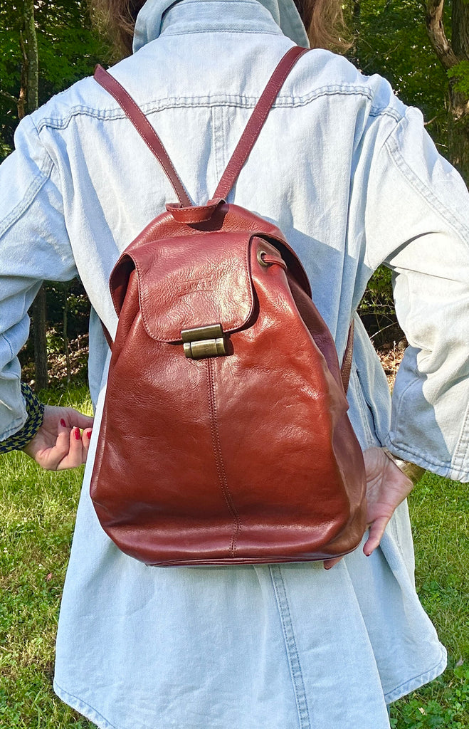 French Leather Backpack