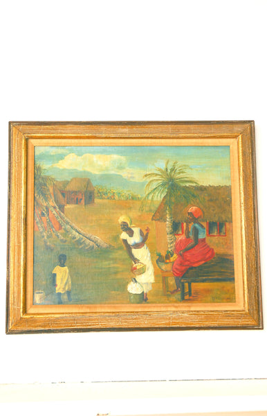 Spring in Liberia Oil Painting / 1964