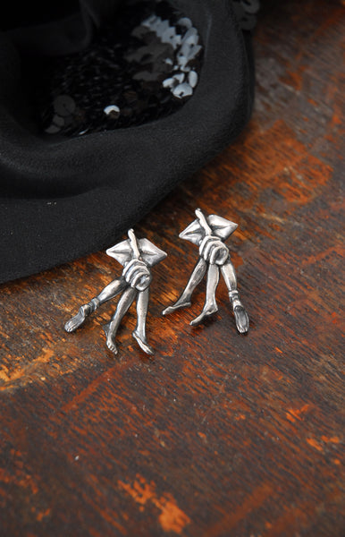Surrealist Dancer Sterling Earrings