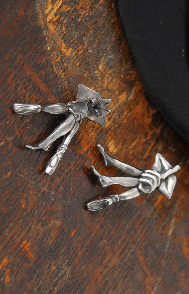 Surrealist Dancer Sterling Earrings