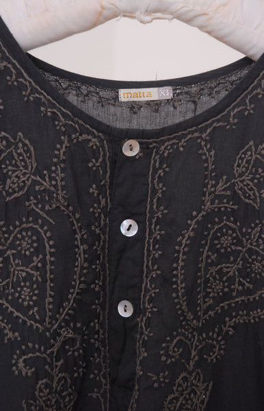 Matta Cotton Embroidered Tunic - contemporary