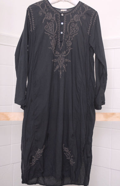 Matta Cotton Embroidered Tunic - contemporary