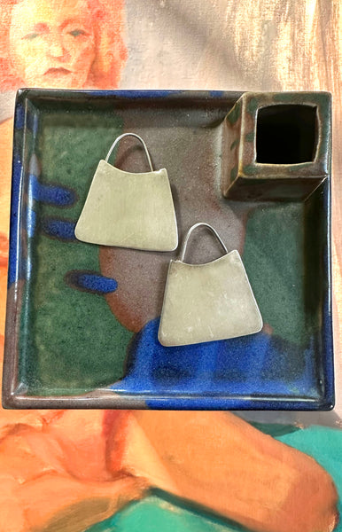 Modernist 950 Silver Hoops