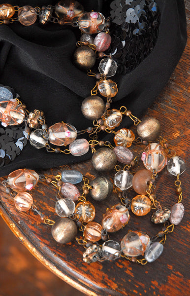 Long Murano Glass Beads