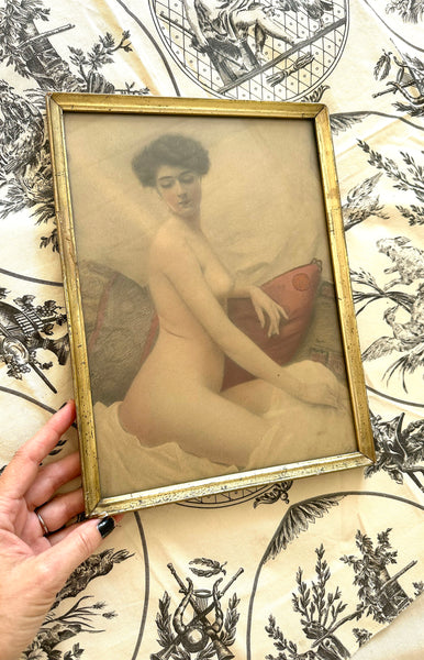 Antique Nude w/ Pillows  / c.1910s