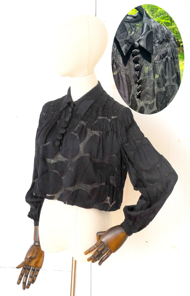 sale / Deco re-worked Blouse / 1930s