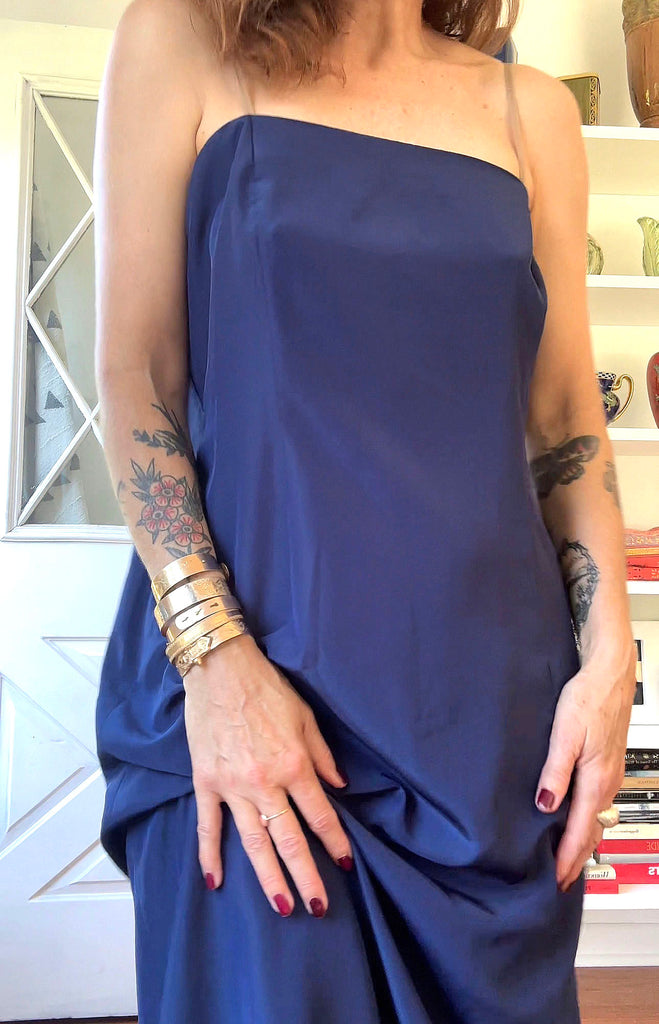 Pauline Trigère Silk Slip Dress