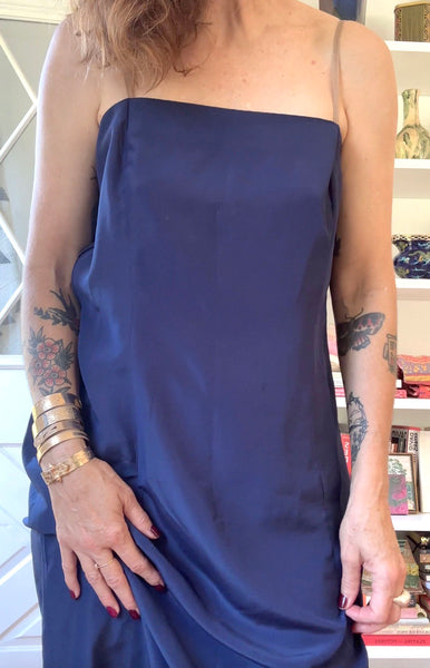 Pauline Trigère Silk Slip Dress