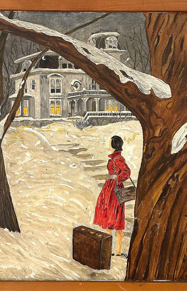 Lady in The Red Coat  / c.1940s-50s