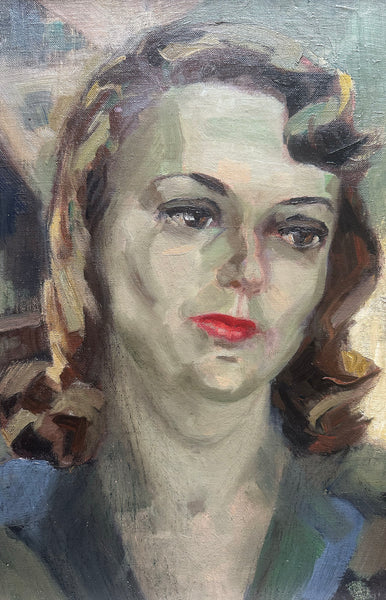 Oil Portrait by Evelyn Buff Segal / c.1940s