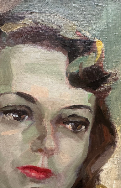 Oil Portrait by Evelyn Buff Segal / c.1940s