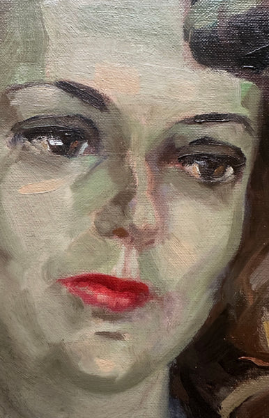 Oil Portrait by Evelyn Buff Segal / c.1940s