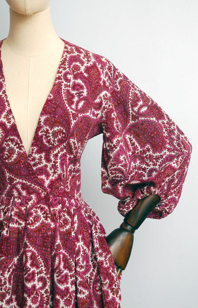 sale | RICHILENE Paisley Dress / 1970s