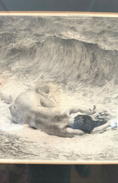 Jetsam Lithograph, from a Painting by E. Rosset Granger / copyright 1893