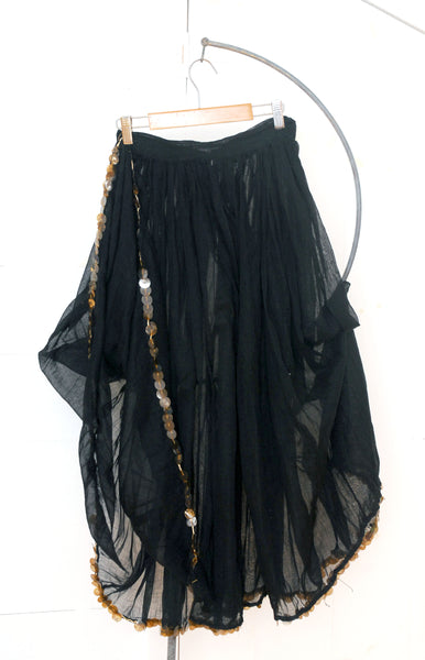 Antique Gauze Sequin Skirt / 1910s