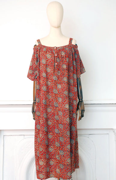 Cocoon Indian Cotton Dress / M-XL fit