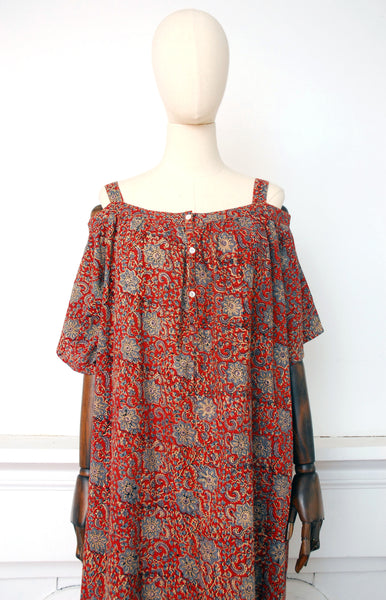 Cocoon Indian Cotton Dress / M-XL fit