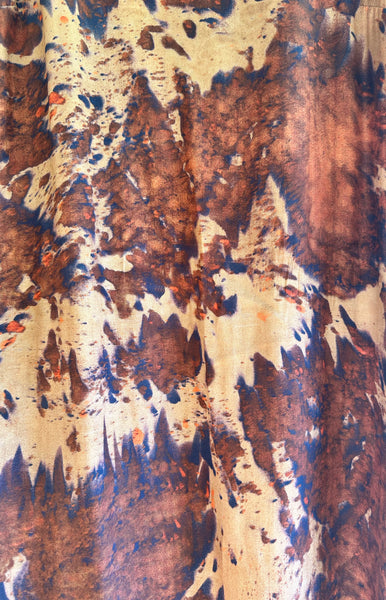 Ink Print Silk Dress by Shabd