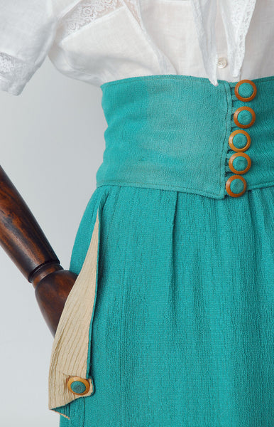 Rare Antique Day Skirt / 1910s-20s