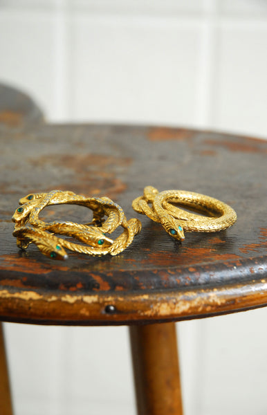 Mid-Century Snake Pins - Looped