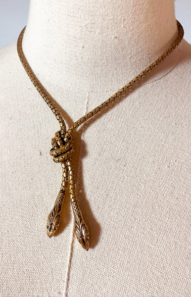 Twin Snake Necklace / c.1930s