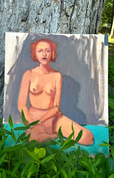Dark Lipped Woman Study Portrait