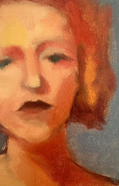 Dark Lipped Woman Study Portrait