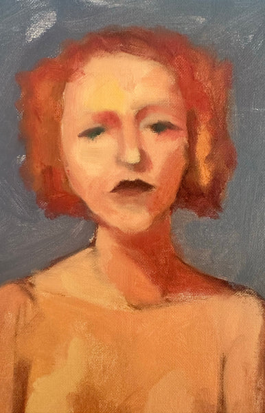 Dark Lipped Woman Study Portrait