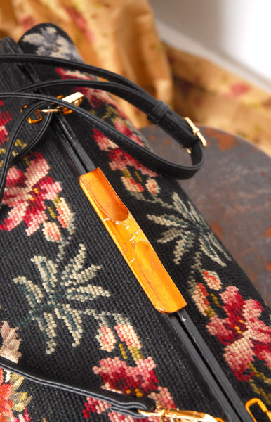 1960s Large Tapestry Duffel Bag