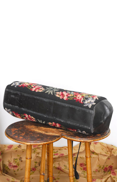 1960s Large Tapestry Duffel Bag