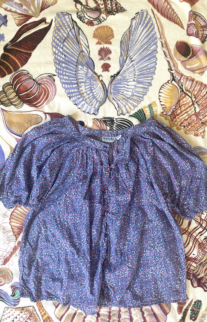 1980's Indian Cotton Floral Blouse