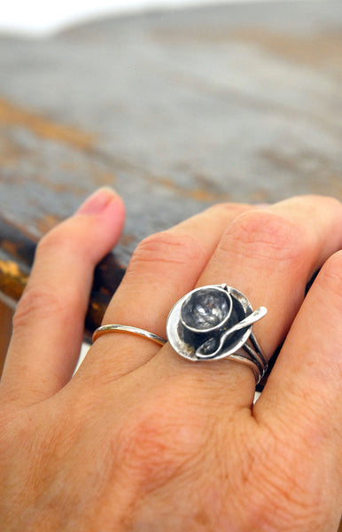 Teacup Sterling Silver Ring | Great Falls Metal Works