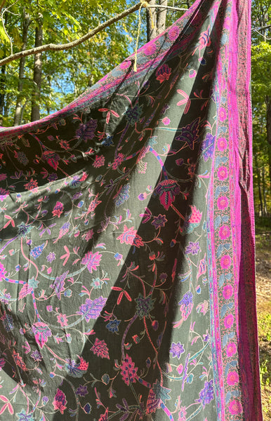 1970's Bloomingdale's Indian Cotton Throw